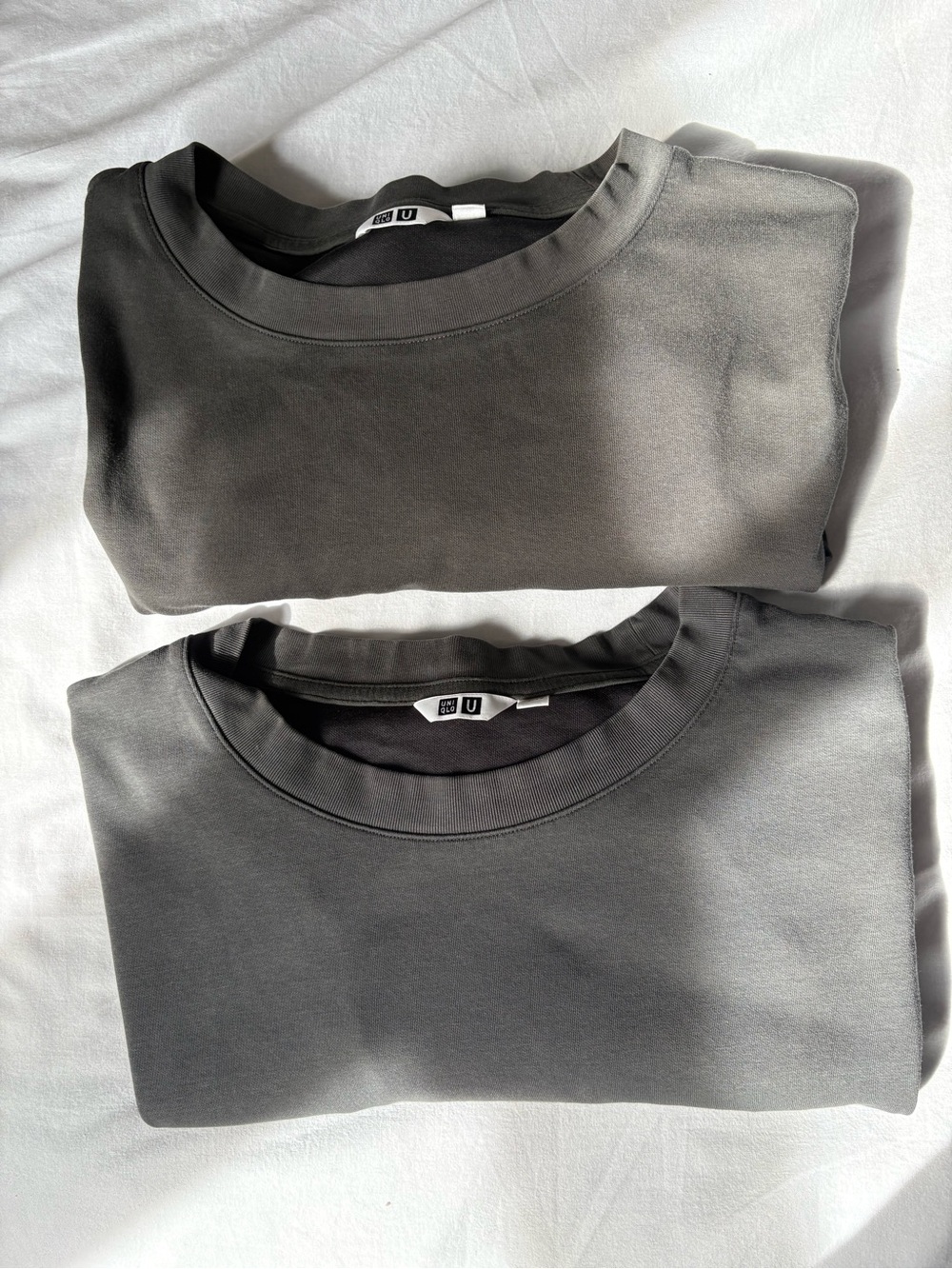 2 for 1! Uniqlo Men’s Crewneck t-shirts in Charcoal Gray